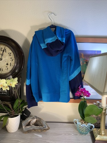 NIKE AIR Hoodie Sweater BLUE Kids Toddler Boys Size 6, 5-6 YRS Brand NEW +Tags - Picture 6 of 11
