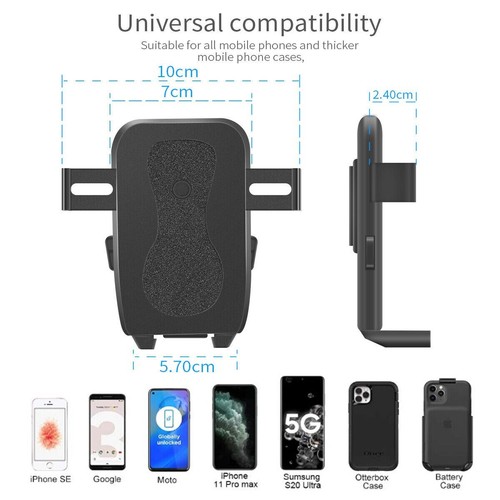 Phone Mount Car Sturdy CD Slot Cell Phone Holder Universal for iPhone 14 Samsung - Picture 12 of 12