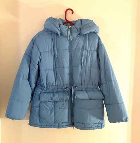NWT Women’s Levi’s Roland Hooded Puffer Coat Size Small (runs L) - Baby Blue