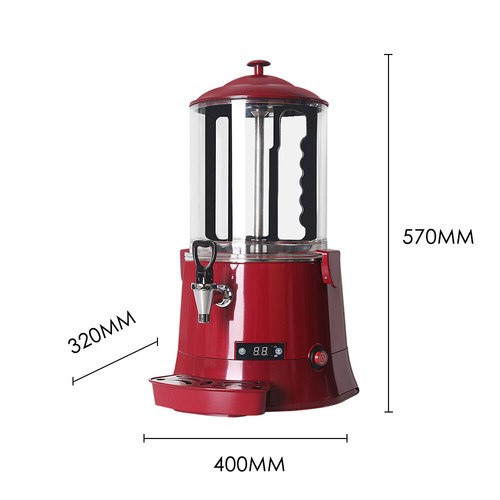 10L Commercial Eletric Hot Chocolate Milk Tea Heating Machine Beverage Warming - Foto 10 di 11
