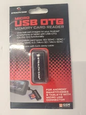 Stealth Cam Micro USB OTG Memory Card Reader New Sealed