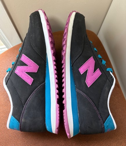 NEW BALANCE NB 501 WOMENS SIZE 8.5 BLACK PURPLE RUNNING SNEAKERS WL501SLA - Picture 4 of 8