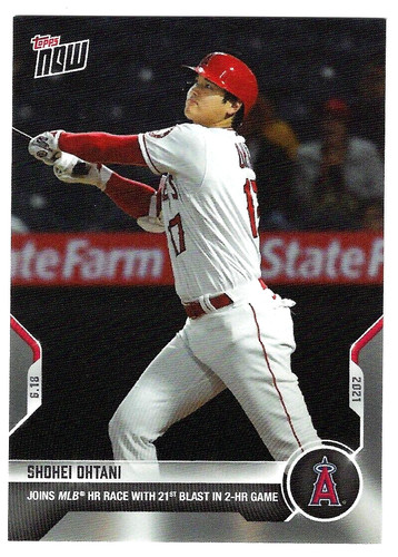SHOHEI OHTANI 2021 TOPPS NOW BASEBALL 379 PR = 2076 LOS ANGELES ANGELS