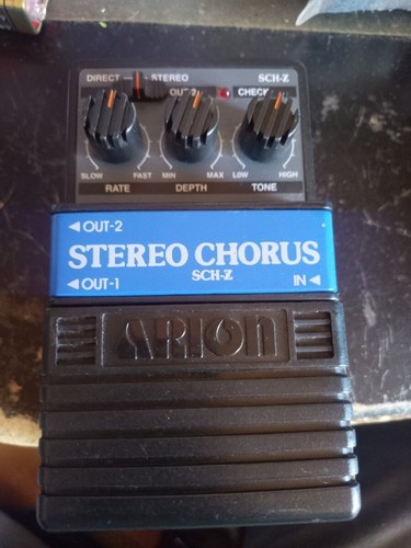 Arion SCH-Z Stereo Chorus Guitar Effects Pedal Used Tested - Picture 2 of 6