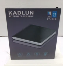 Kadlun External DVD CD Drive | USB 3.0 & USB-C | High-Speed Plug & Play!
