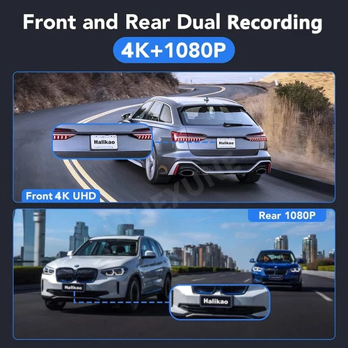 4K Dash Cam UHD Dual Lens Car Recorder With WiFi GPS Tracker Night Vision - Bild 3 von 7