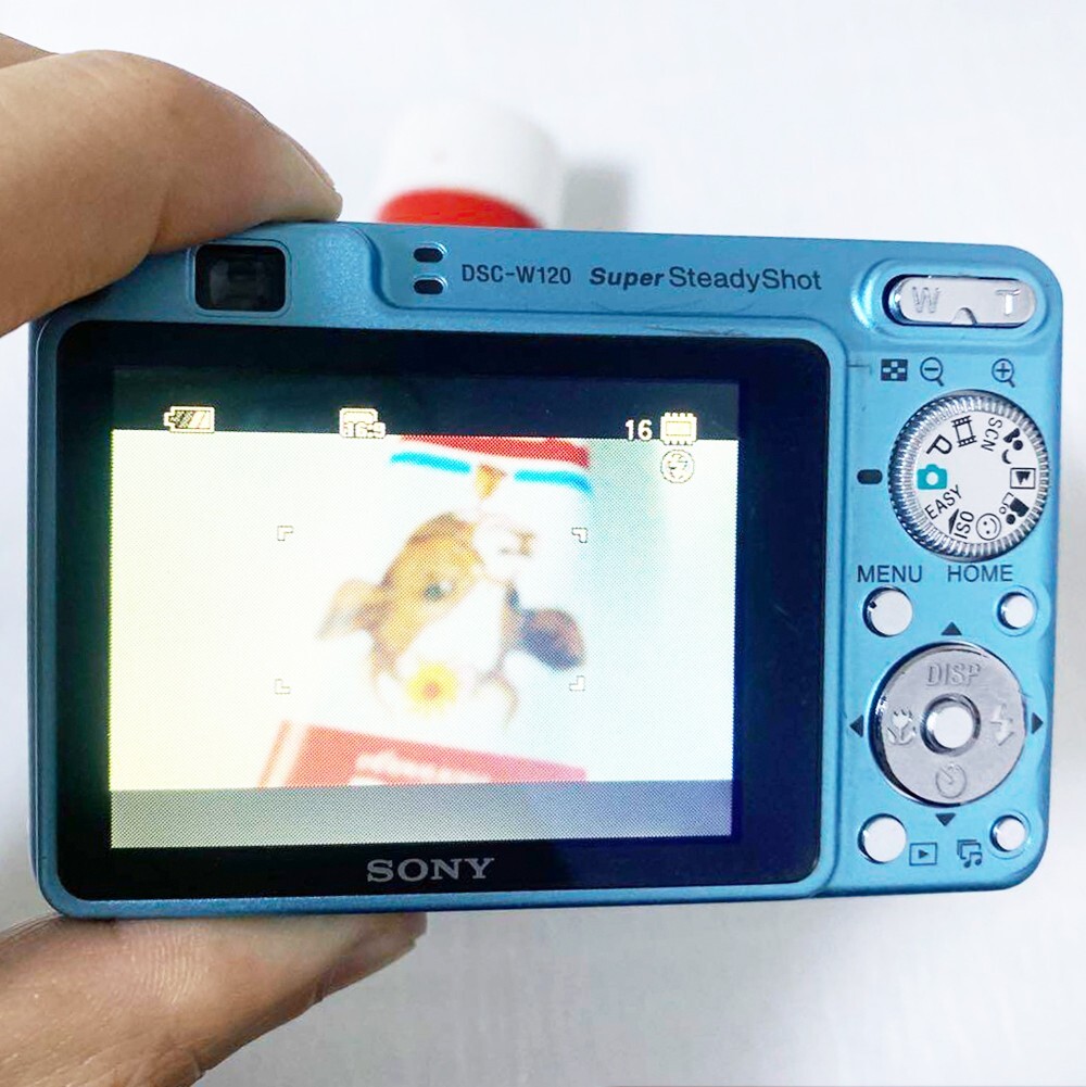 Sony Cyber-shot Blue DSC-W120 7.2MP 4x optical zoom Digital