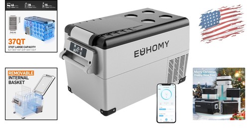Fast Cooling 12 Volt Fridge - App Controlled, Perfect for Road Trips & Camping - Picture 2 of 11