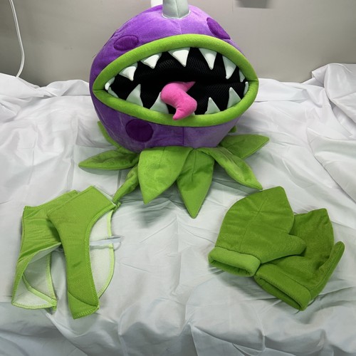 Divertidos Disfraces Planta vs Zombies, Mono Púrpura Chomper, Niños, Venus Flytrap Plan - Imagen 3 de 9