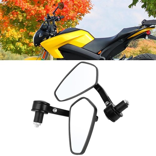 ˘2pcs Motorcycle 7/8 Handle Bar Aluminum Rearview Mirrors - Picture 3 of 7