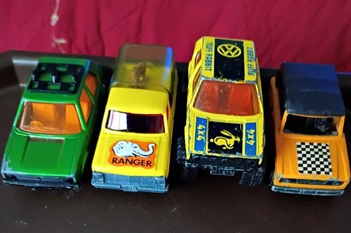 Vintage Matchbox Lesney Lot Of 4 Cars VHTF 3 Made In England 1 In Macau. READ