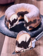 Homemade Vanilla Chocolate Bundt Cake delicious / Shipped Priority Mail