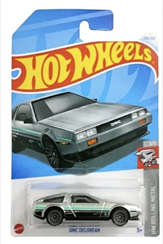 2024 HOT WHEELS 236/250 DMC DELOREAN 3/5 HW: ROLLING METAL {ZAMAC} TREASURE HUNT - Picture 1 of 2