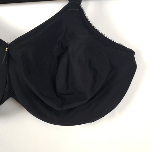 Wacoal Bodysuede Bra 40DDD Full Figure Seamless 85185 Underwire Black - Picture 3 of 11