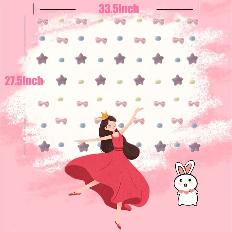 Linda cortina de puerta de felpa, autoadhesiva, arcos de felpa Kawaii estrellas bolas ventana... Foto 3 de 4