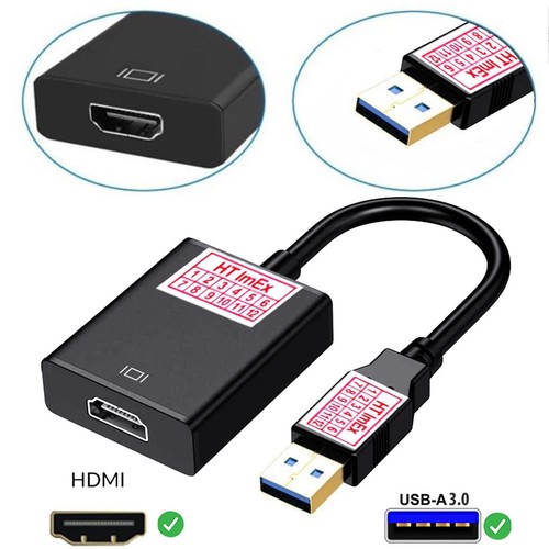3.0 USB-A auf HDMI USB-Adapter 4K Monitor TV PC auch für Computer PC Laptop - Bild 7 von 12