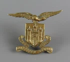 WW2 RAF City of Edinburgh Bomber Squadron 603 Cast Pipers Bonnet Sporran Badge