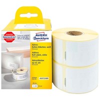 Avery Zweckform Etikettenrollen FüR Etikettendrucker AS0722400 Weiß, 89,0 X...