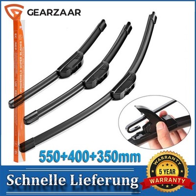 Scheibenwischer Wischerblätt Geeignet für Fiesta V Van Bj. 2003-10 Gummi 3Pcs