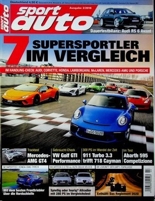 5) Sport Auto 02/2018 - Honda Civic Type R mit 320 - Alfa Romeo Giulia Veloce m