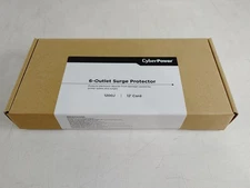 New CyberPower 6-Outlet Surge Protector 12ft Cord 1200J 125V 15A 1875W
