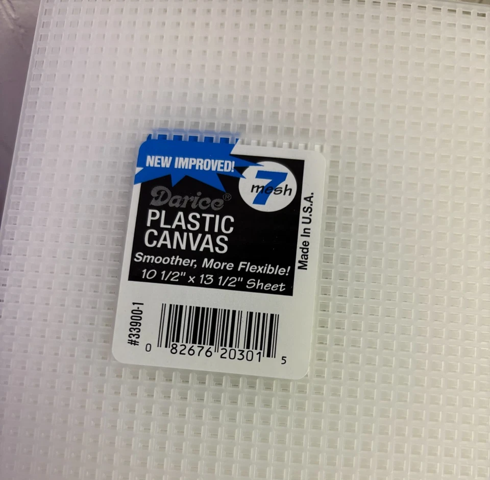 150 PLASTIC CANVAS SHEETS Clear Perforated 7 Mesh Count Darice Uniek 10.5 x 13.5 - Image 4 of 4