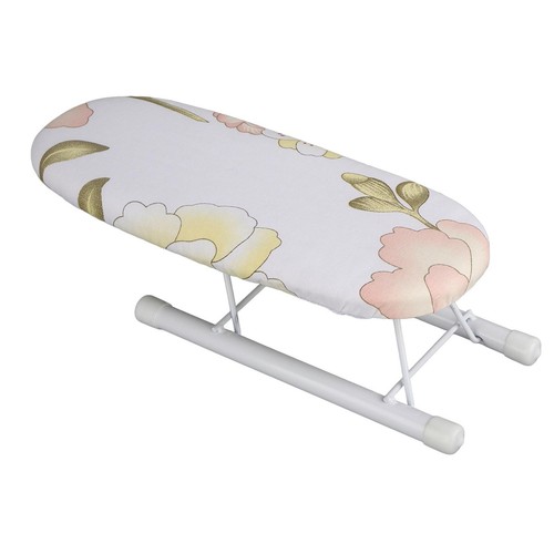 Compact Travel Ironing Board for Sleeves Cuffs Collars Home Use Peony Design - Picture 6 of 12