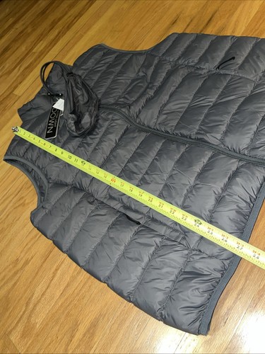 32 Heat Degrees Heat Men's UltraLightweight Packable Gray Vest NWT Size XXL - Picture 8 of 9