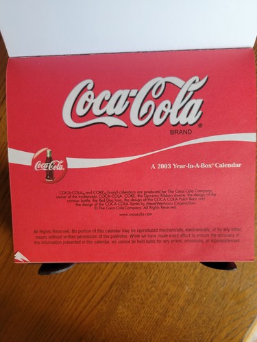 Coca Cola Full Color 2003 Calendar With Box - Picture 3 of 7