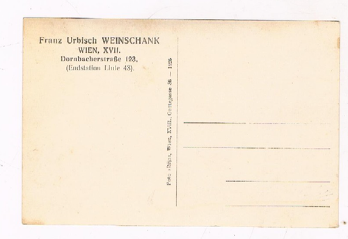 Wien XVII, Dornbacherstraße 123, Weinschank urbisch, Tabak Trafik,....1926 - Foto 2 di 2
