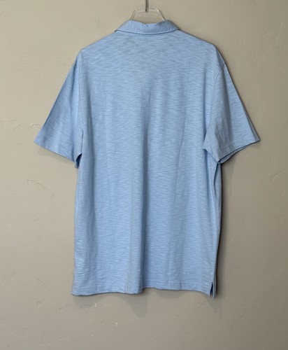 Camisa Polo IZOD Para Hombres Grande Azul Transparente Aire Tacto Suave Natural Elastizado Bolsillo Golf - Imagen 9 de 11