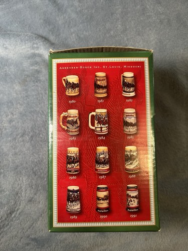 2004 Budweiser -- "25th Anniversary Holiday Stein" -- Ceramarte Of Brazil - Picture 7 of 11