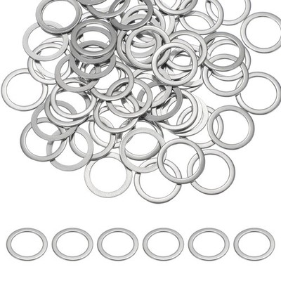 66Pcs M16 x 22mm 304 Stainless Steel Flat Washers for Screws Bolts