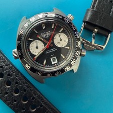 Heuer Autavia 1163 Vintage Chronograph 42mm - Strap Included - Cal 12 Automatic