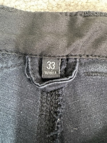 Swrve Men’s 33 Trouser Shorts Regular Trim Fit Black Outdoor Water Resistant 11” - Picture 7 of 11