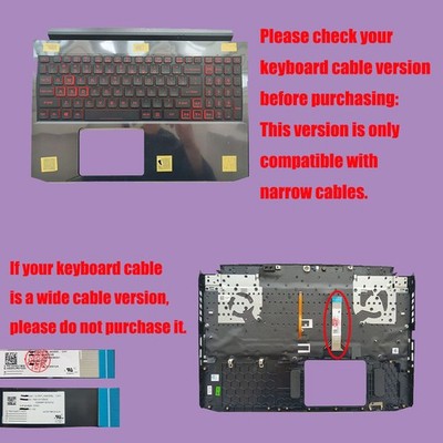 New Palmrest For Acer Nitro 5 AN515-55 AN515-57 w/ Backlit Keyboard 6B.QAZN2.001