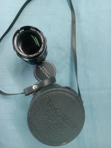 Vintage Asahi Pentax Super-Takumar 1:3.5/135 Camera Lens & Case. Made In Japan