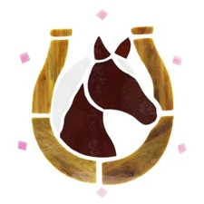 10 x 10 Inch Pre-Cut Stained Glass Horse (Mosaics/Suncatchers)