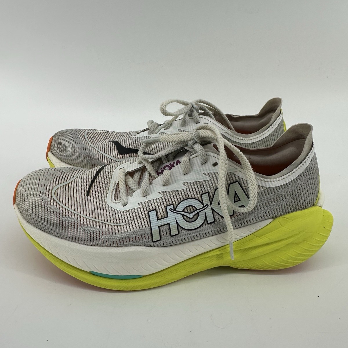 NEW HOKA men\'s mach x 2 running shoes in frost citrus HOKA Men main image 2
