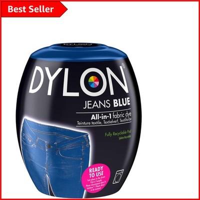 Effortless Colour Revival with Dylon Jeans Blue Dye Pod, 350g - Machine Friendly
