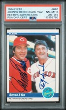 1984 Fleer Bench & Yaz #640 Retiring Superstars PSA 8 Auto 9