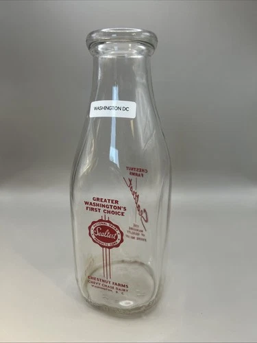 Vintage Sealtest Chestnut Farms Chevy Chase Dairy Milk Bottle Washington D.C....