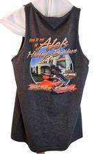 Harley Davidson Men's Tank Top Alefs Wichita KS logo. Size L Gray with Logos.