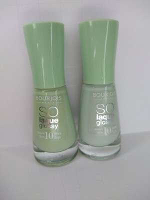 Lot of 2 Bourjois So Laque Glossy Nail Polish 04 Amanda Défilé