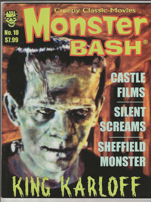 MONSTER BASH MAGAZINE # 10 HORROR 2009 BORIS KARLOFF CASTLE FILMS SHEFFIELD
