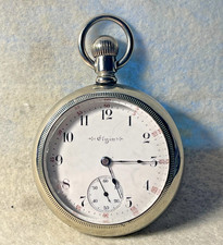 1904 Elgin 18s, Grade 208, 15j, Big Chunky Case Pocket Watch - Runs