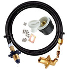 Safefill gas bottles refill set propane lpg Hand Wheel Soft Nose white cap