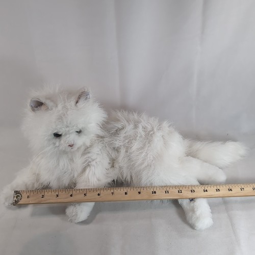 2009 FurReal Friends My Cuddlin Kitty Interactive Lulu White Cat Persan Works - Picture 11 of 16