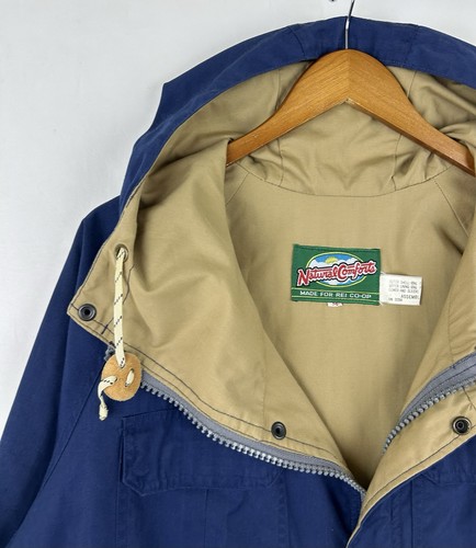 Natural Comforts REI CO-OP Blue Parka Soft Shell Canvas Coat Mens Size Medium - Picture 5 of 13