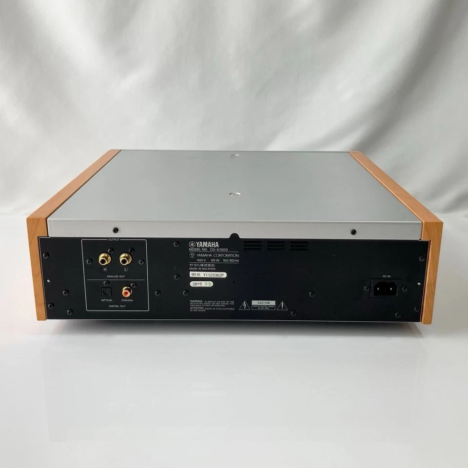 Reproductor de CD Super Audio Yamaha CD-S1000 plateado funcionamiento básico confirmado 100V Foto 3 de 4